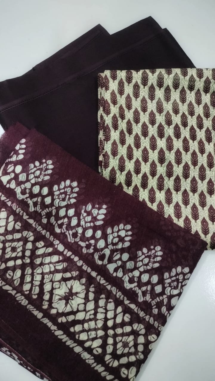 কালামকারি থ্রি পিছ (Kalamkari Three Piece)