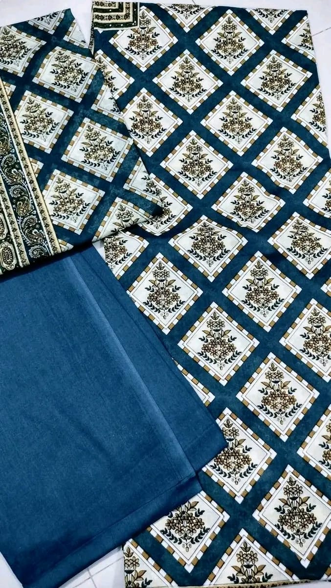 কালামকারি থ্রি পিছ (Kalamkari Three Piece)