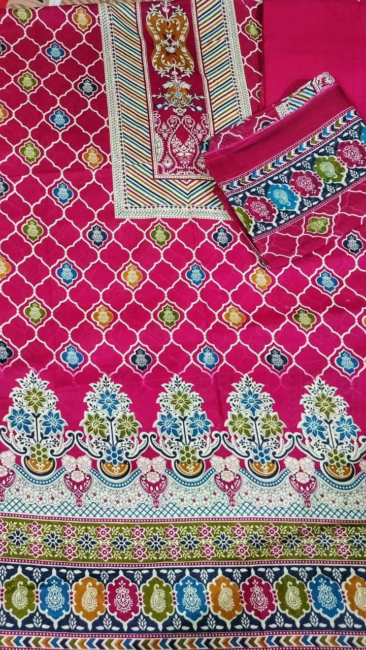 কালামকারি থ্রি পিছ (Kalamkari Three Piece)
