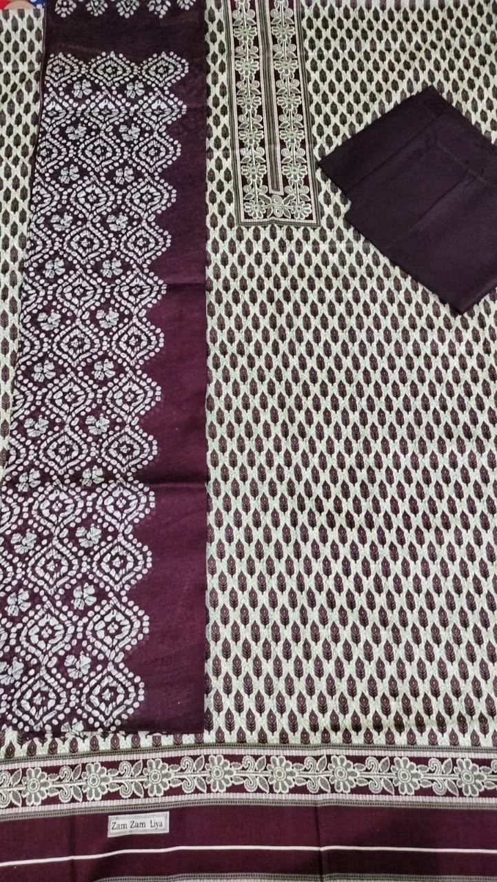 কালামকারি থ্রি পিছ (Kalamkari Three Piece)